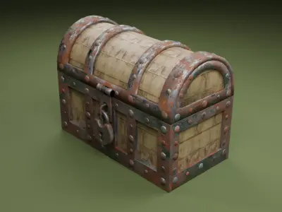 Treasure chest Free 3D model