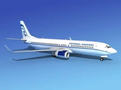 Boeing 737-800ER Universal Charters 3D model