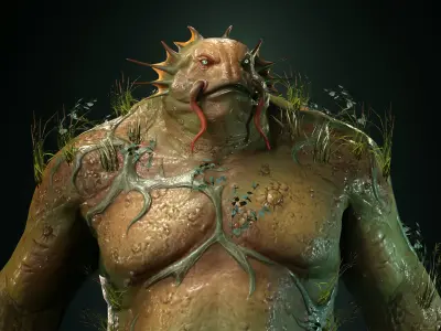 Swampman Low-poly 3D model