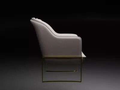 Cream Couch Free 3D model