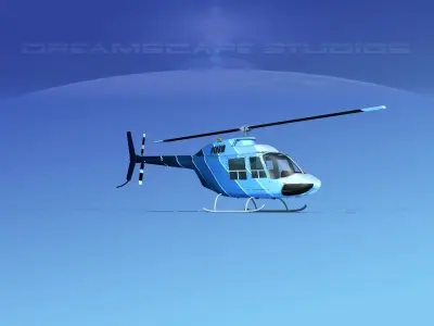 Bell 206 JetRanger V07 3D model