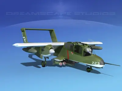 Rockwell OV-10 Bronco USMC 2 3D model