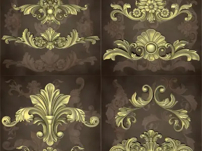 Ornamental Vol 01 Free 3D model