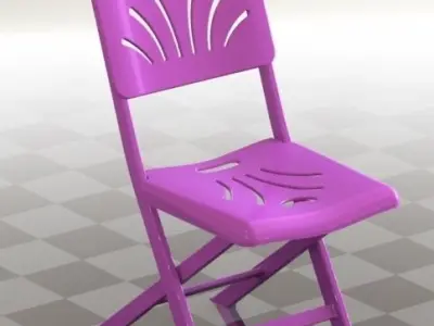 Chair folding 3D model purchase