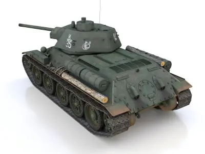 T-34-76 - Model 1943 - Soviet medium tank - K35 3D model