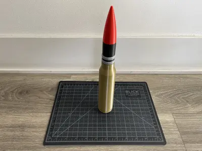 A10 Thunderbolt GAU-8 PGU14 API 30mm x 173mm  3D print model