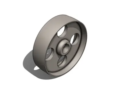 Polia Correias Planas Pulley for Flat Belts dia 356 x 100 mm 3D model