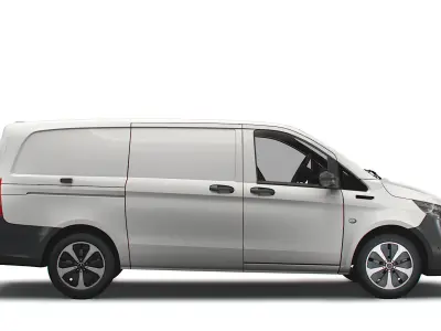 Mercedes Benz EQV Cargo Van L2 2021 3D model