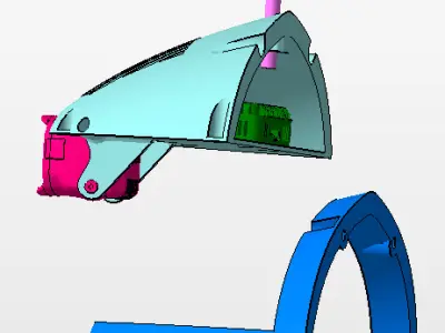 Experinental support DJI O4 Pro Unit for Flightory Stallion 2024 3D print model