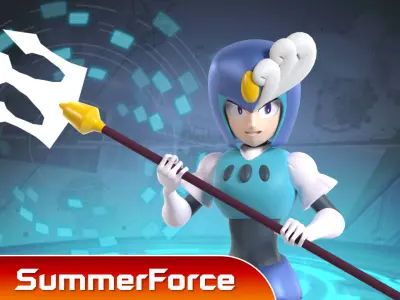 SplashWoman - Megaman 9 3D model