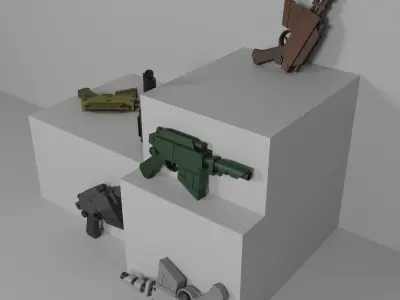 Warhammer 40k Voss Pattern Hellpistol Free low-poly 3D model