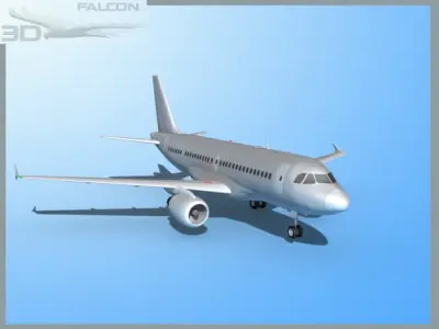 Falcon3D A319 FBMetal 3D model