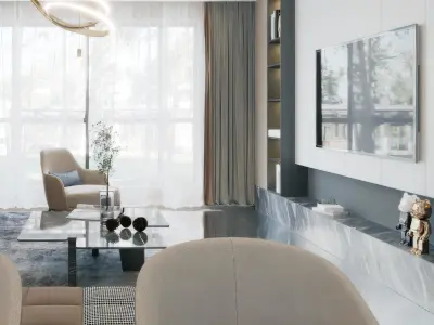 Modern Home Restaurant 3D model