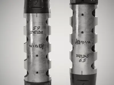 Odin Works ATLAS Adjustable Compensator Low-poly 3D model