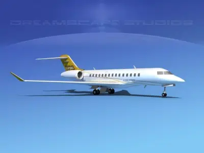 Bombardier Global 5000 V01 3D model