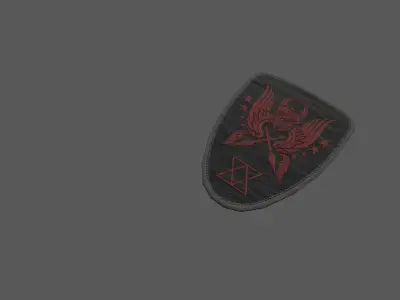 Military Patch Low-poly 3D model