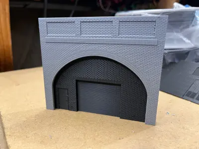 Model Railway Brick Arch Commercial Premises Add-on Component 3D print model