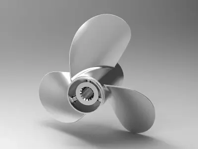 Outboard Propeller 3D print model