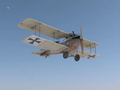 Albatros C3 Dragon version 3D model