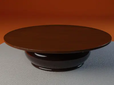 round-table-01 coffee table with round top Free 3D model