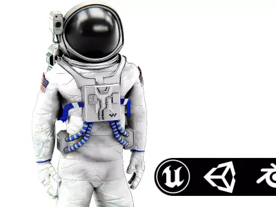 ASTRONAUT M-50 Rigged for Unreal Engine - Unity - MIXAMO 3D model