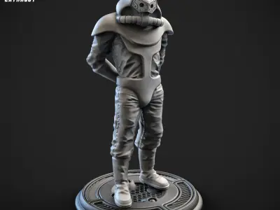 Pilot for Blubbery Robot 100mm and 32mm 3D print model