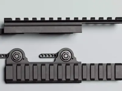 Picatinny Riser LT101 - Replica Low-poly 3D model