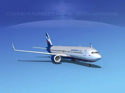 Boeing 767-300 Aeroflot 2 3D model
