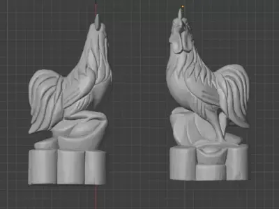 rooster free Free 3D print model