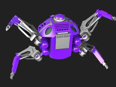 Robot Insect with claws 3D model