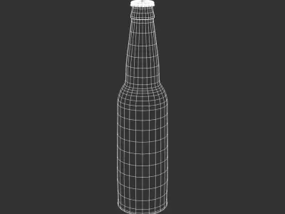  Emply Glass Soda Bottle Model 