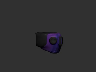 helmet high poly sculpt 3d printable ver 7 3D model 3D model