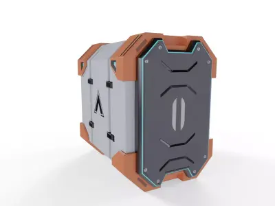 Sci-Fi Desktop CPU 3D model