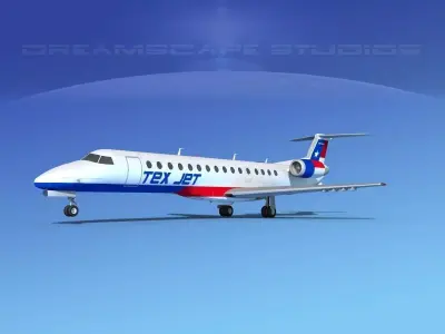 Embraer ERJ-140 Texair 3D model