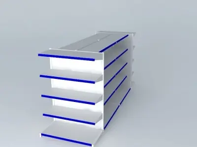 gondola central 3 Free 3D model