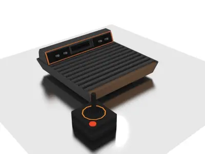 10 old consoles part 1 3D model