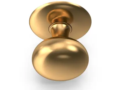 Door Knob Golden V05 3D model