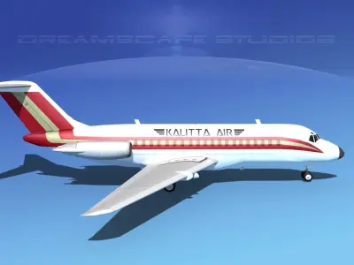Douglas DC-9-20 Kallitta 3D model