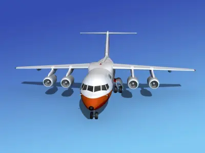 BAe 146-200 PSA 3D model