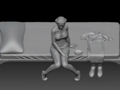 WAKE UP NURSE GIRL 1 3D print model