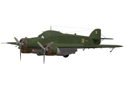 Savoia-Marchetti SM79 bis Sparviero 3D model