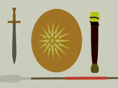 Low poly acient greek pack Free low-poly 3D model