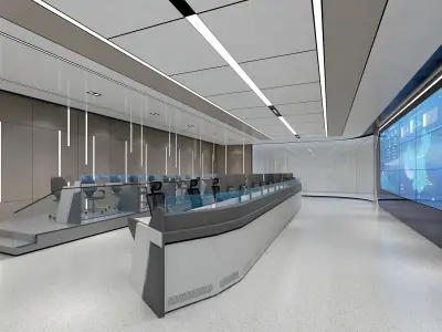 control room 3D model