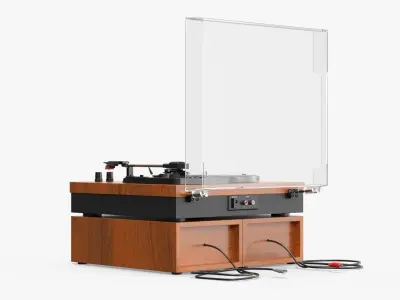 Fenton RP165 Vinyl Player with Speakers 3D model
