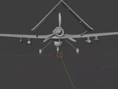 Ukrainian Bayraktar TB 2 UAV Free 3D print model