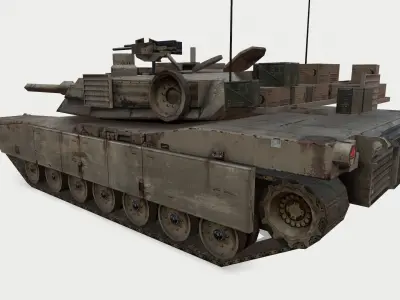 Abrams M1A3 Low-poly 3D model