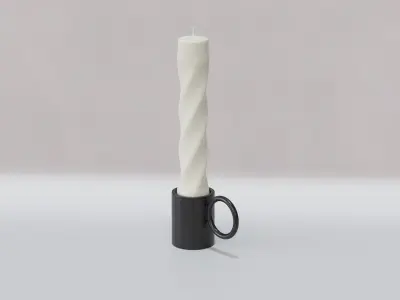 Twister Candle Free 3D model