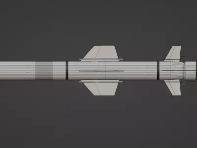 RGM-84 Harpoon Low Poly Game Ready Free low-poly 3D model