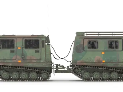 Bandvagn 206 Low Poly Low-poly 3D model