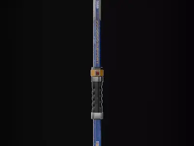 Science Fiction Shovel for Space Station Low-poly 3D model
